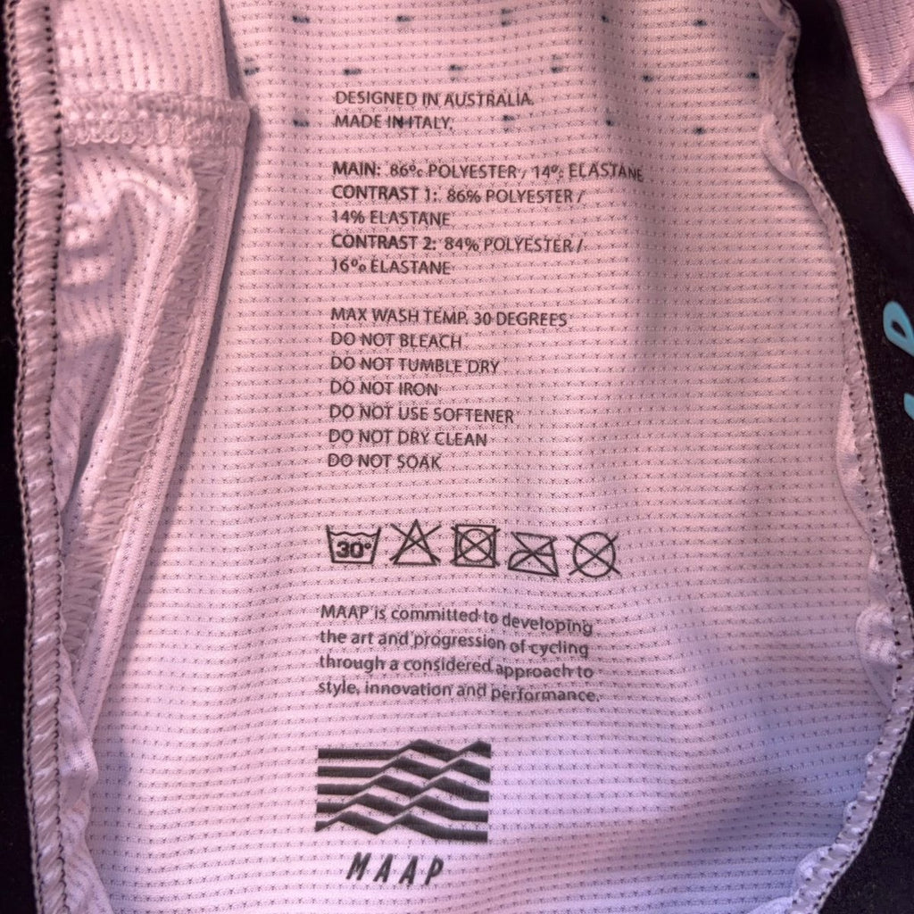 MAAP x Strava Pro Fit Jersey - Small - Grey / Orange Polka Dot - Excellent Used Condition - Pedalling Wears