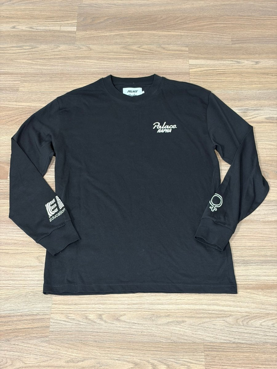 Palace x Rapha EF Education First Long - Sleeve T-Shirt - S - Black - Excellent Condition - Pedalling Wears