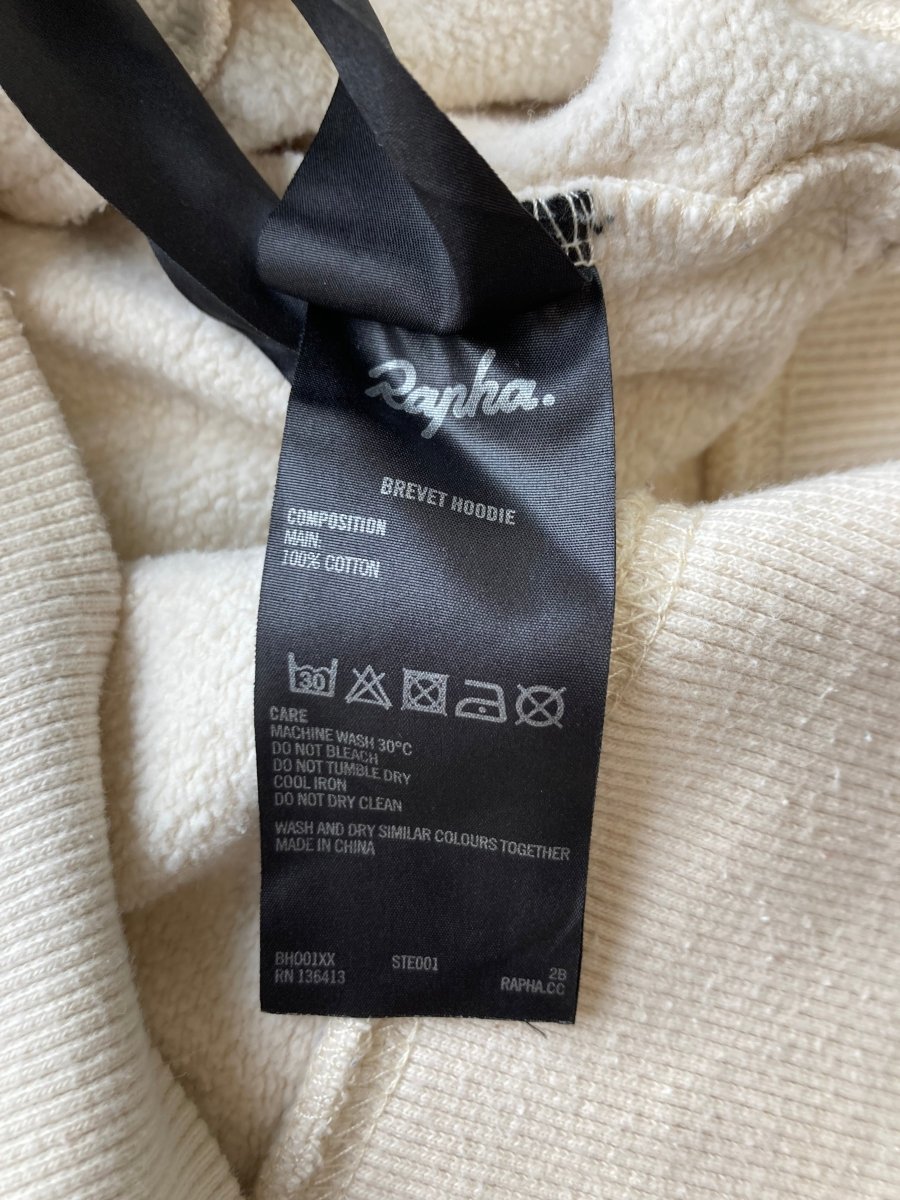 Rapha Brevet Men's Hoodie - XXL - Beige - Very Good Condition - Pedalling Wears