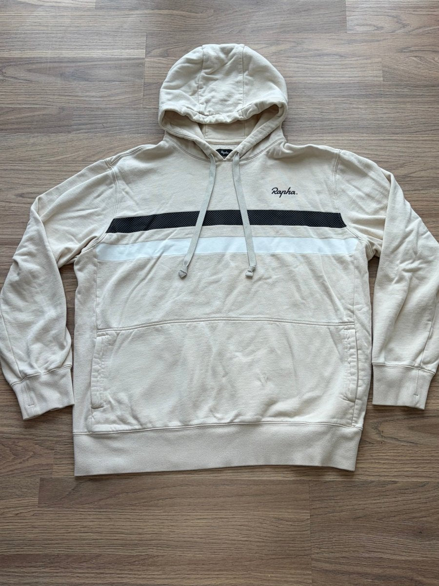 Rapha Brevet Men's Hoodie - XXL - Beige - Very Good Condition - Pedalling Wears