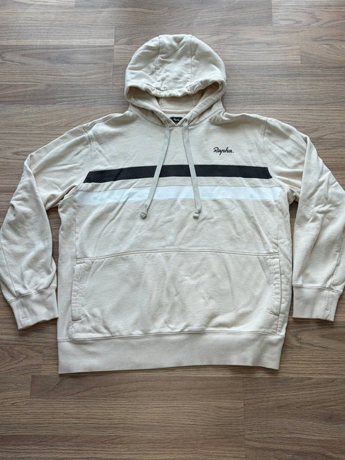 Rapha Brevet Men's Hoodie - XXL - Beige - Very Good Condition - Pedalling Wears
