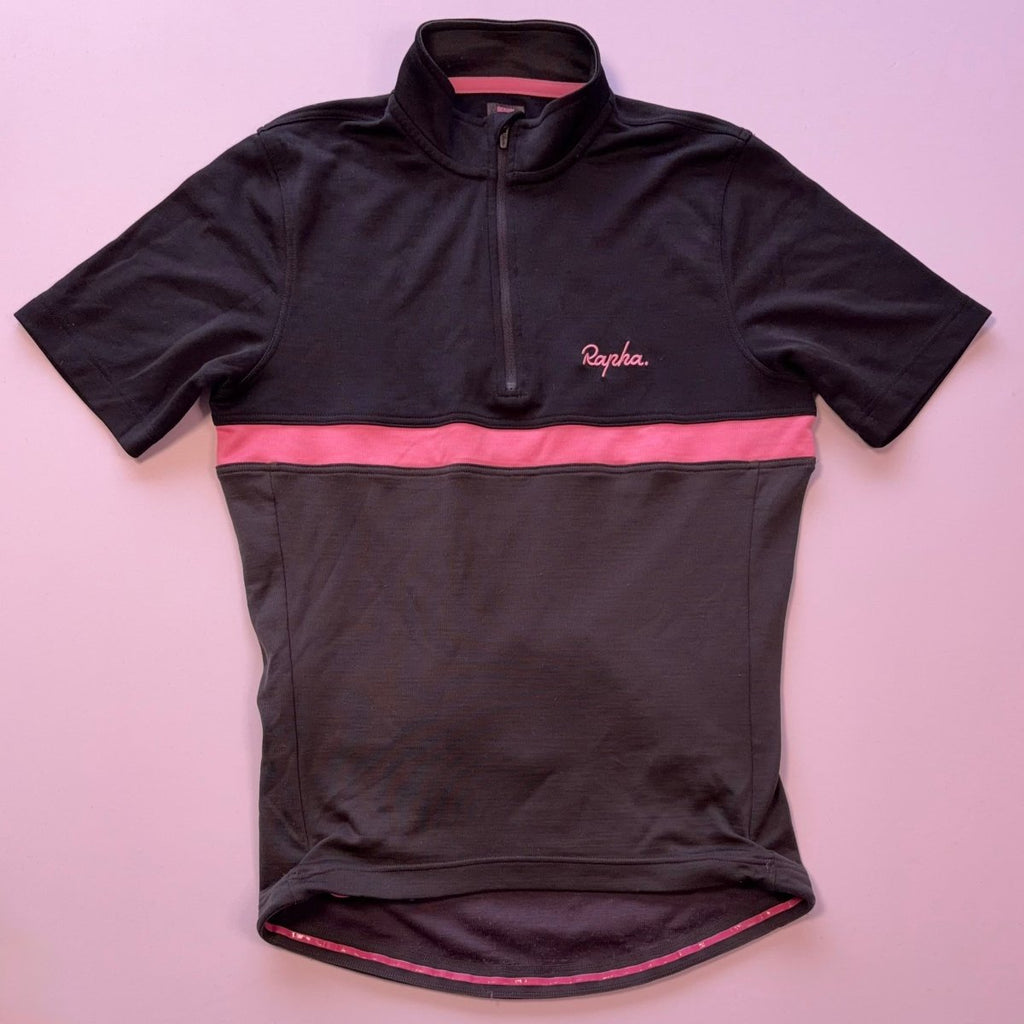 Rapha Club Jersey “Il Leone” – Men’s M – Black/Grey – Good Used Condition - Pedalling Wears