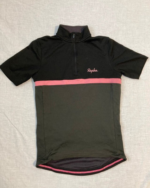 Rapha Club Jersey “Il Leone” – Men’s S – Black/Grey – Very Good Condition - Pedalling Wears