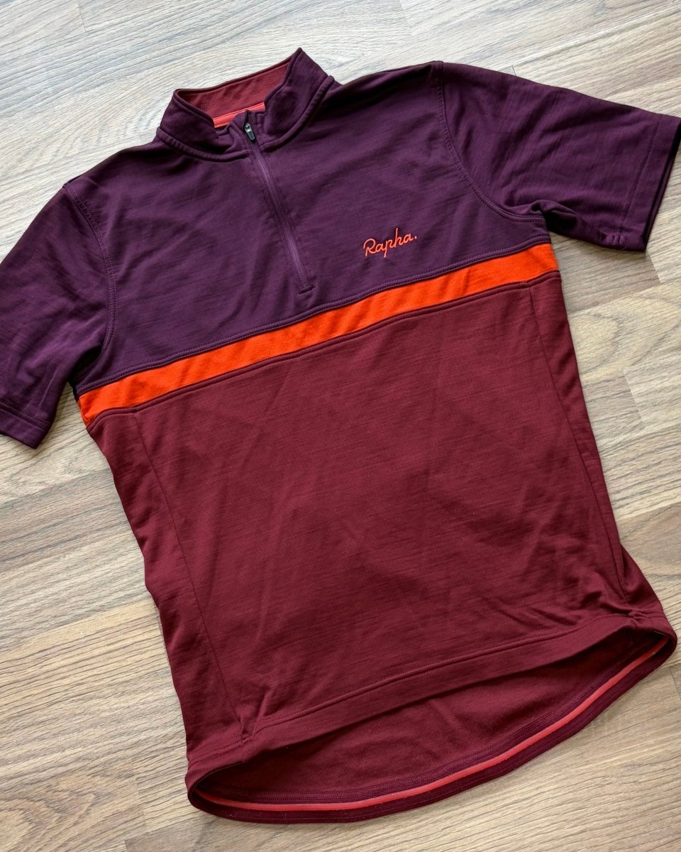 Rapha Club “Race Of The Falling Leaves” Men’s Jersey - L - Burgundy - Excellent Condition - Pedalling Wears