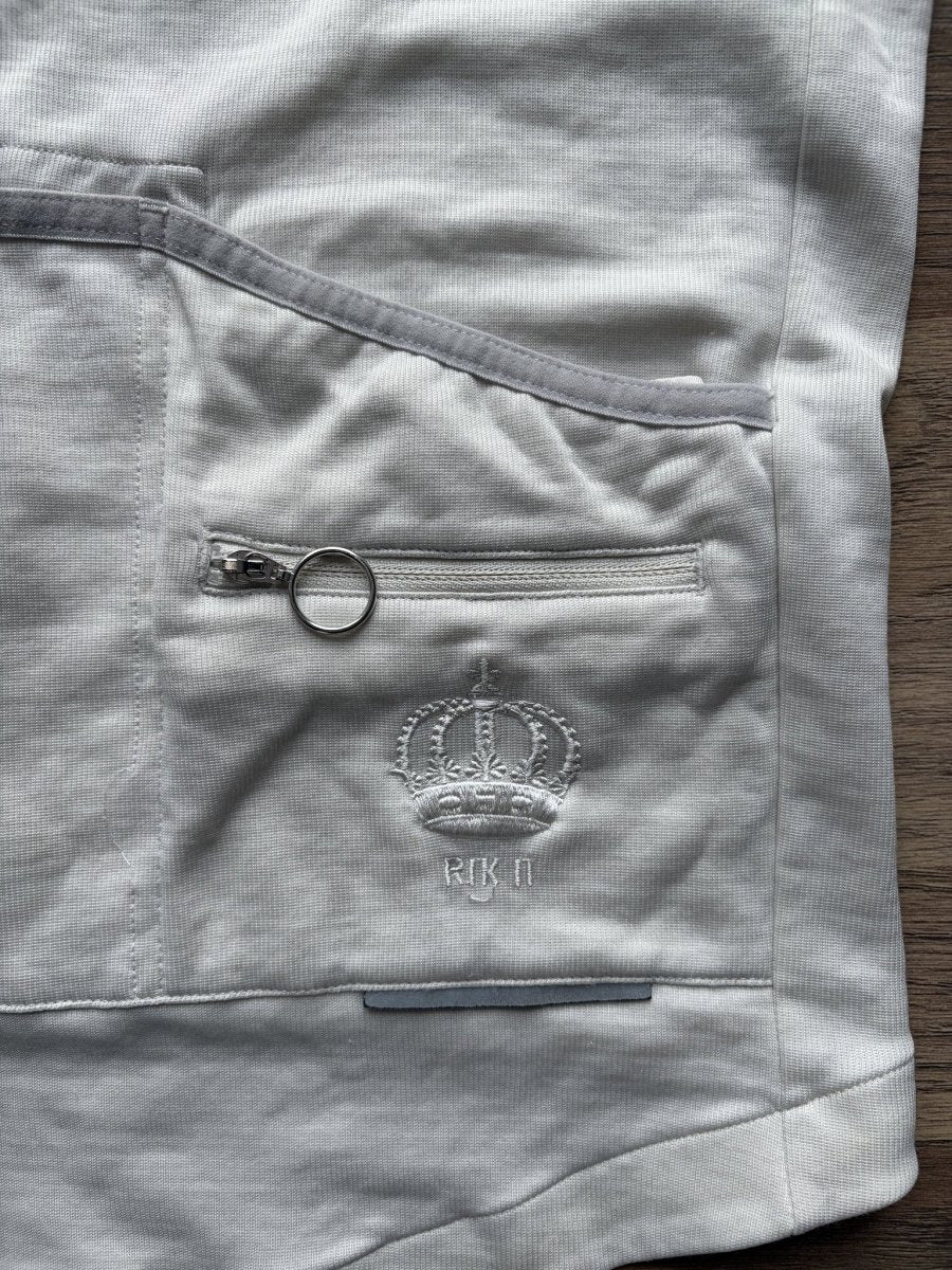 Rapha Club “Rik II” Men’s Jersey - L - Green/Off - White - Good Condition - Pedalling Wears