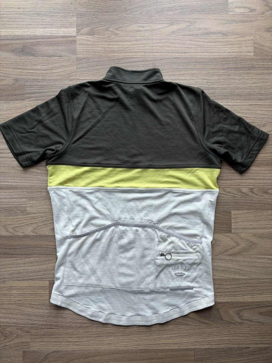 Rapha Club “Rik II” Men’s Jersey - L - Green/Off - White - Good Condition - Pedalling Wears