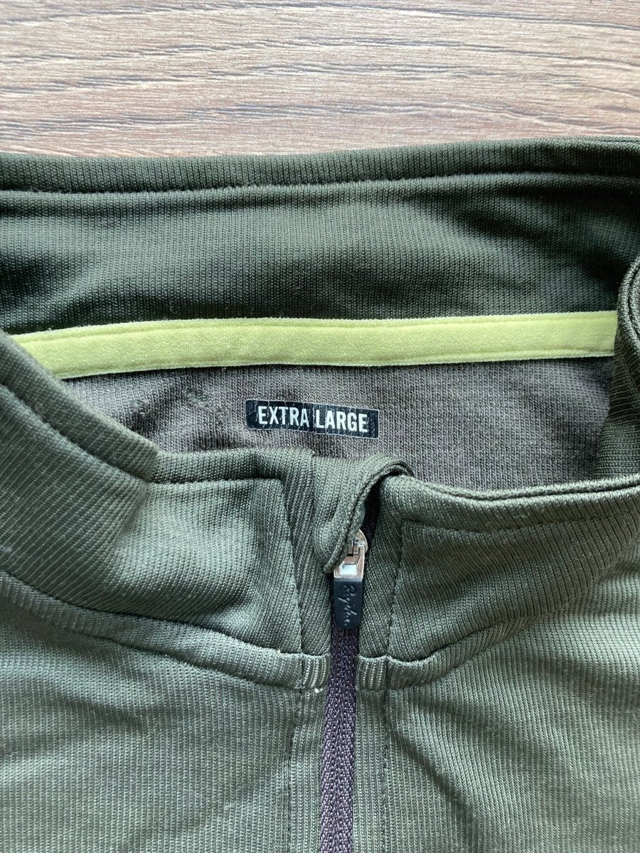 Rapha Club “Rik II” Men’s Jersey - XL - Green/Off - White - Very Good Condition - Pedalling Wears