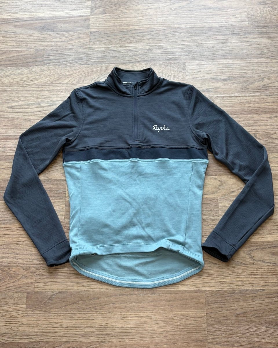 Rapha Club “Shaken To The Bone” Men’s L/S Jersey - S - Grey/Blue - Very Good Condition - Pedalling Wears