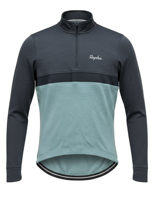 Rapha Club “Shaken To The Bone” Men’s L/S Jersey - S - Grey/Blue - Very Good Condition - Pedalling Wears