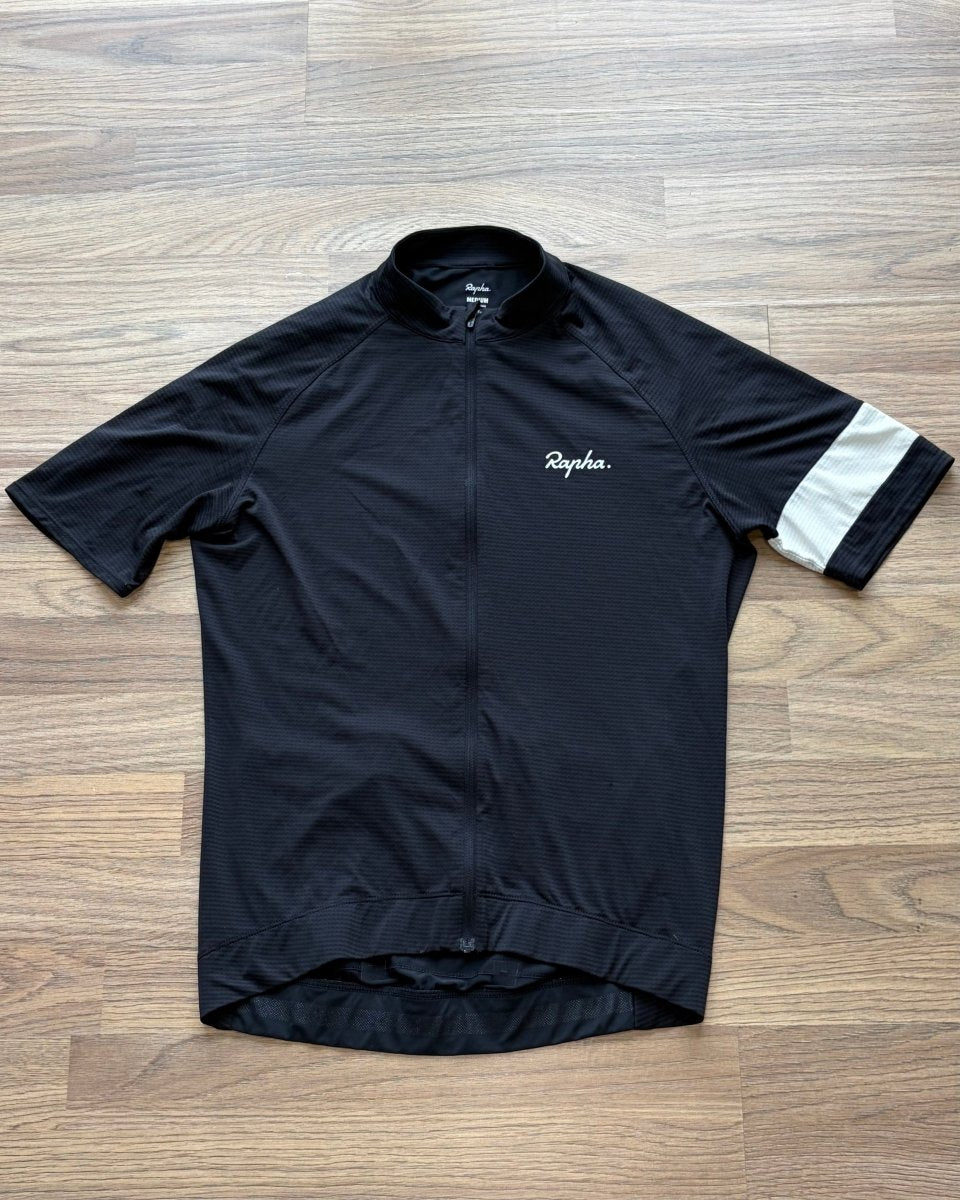 Rapha Core Lightweight Men’s Jersey - M - Black - Very Good Condition - Pedalling Wears