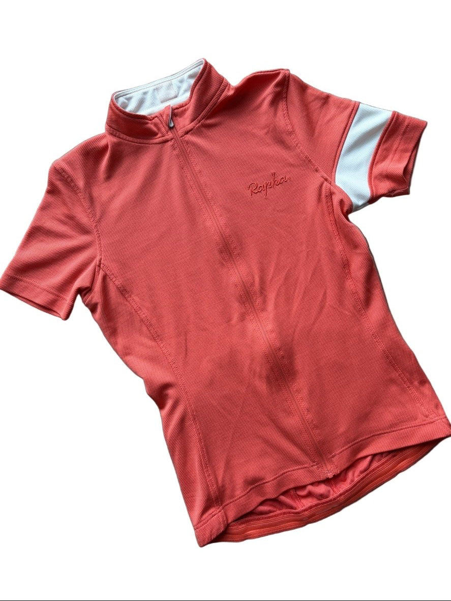Rapha Core Lightweight Women’s Jersey - XS - Peach/Orange - Excellent Condition - Pedalling Wears