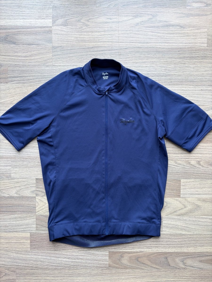 Rapha Core Men’s Jersey - M - Dark Navy - Excellent Condition - Pedalling Wears