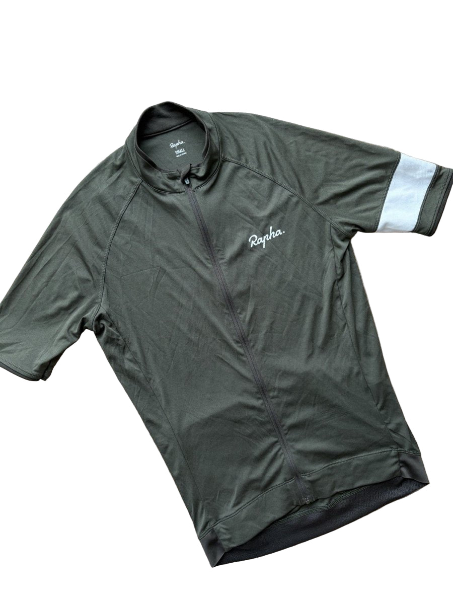 Rapha Core Men’s Jersey - S - Green - Very Good Condition - Pedalling Wears