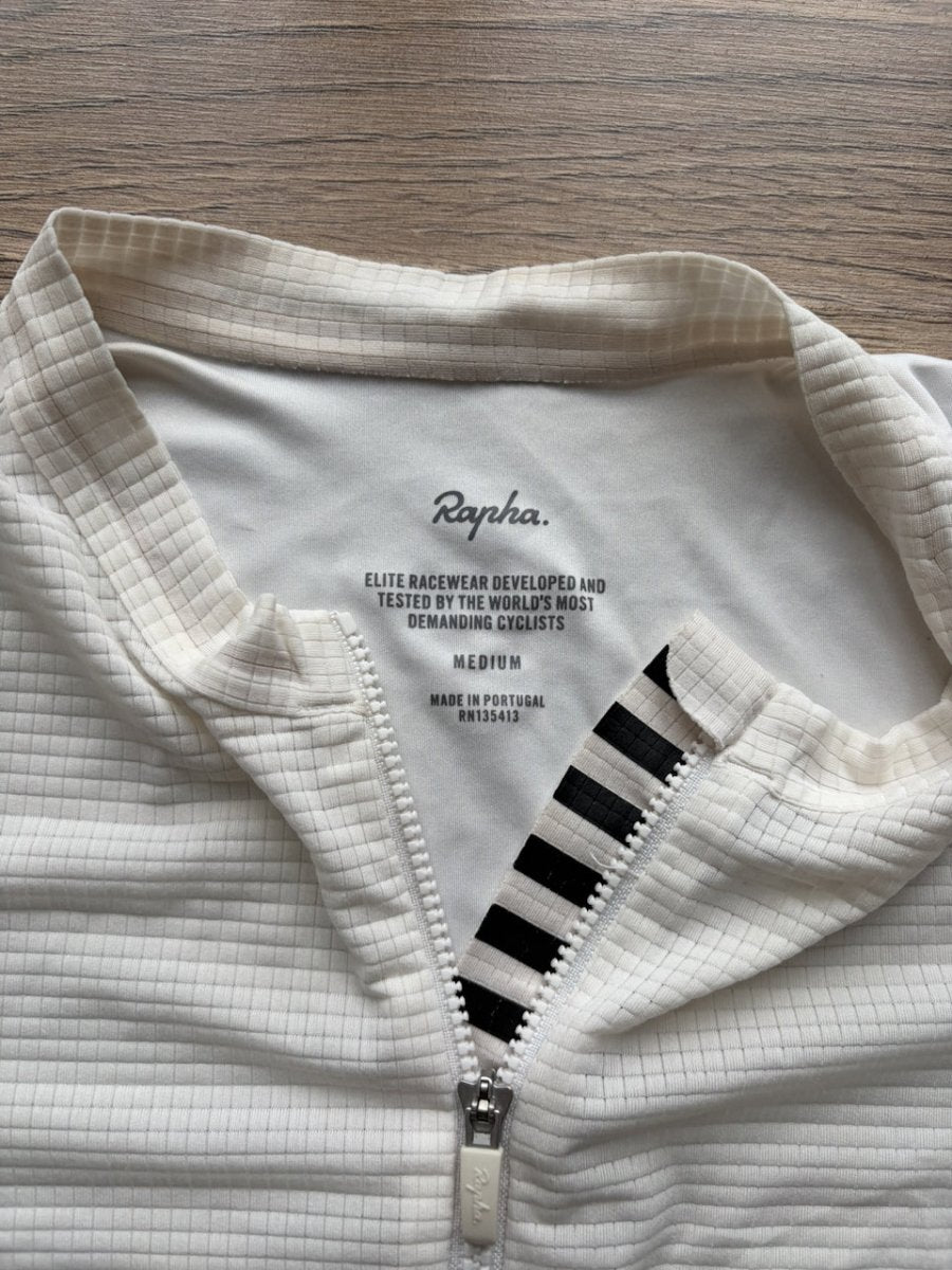 Rapha Flyweight Pro Team II Men's Jersey - M - White - Very Good Condition - Pedalling Wears