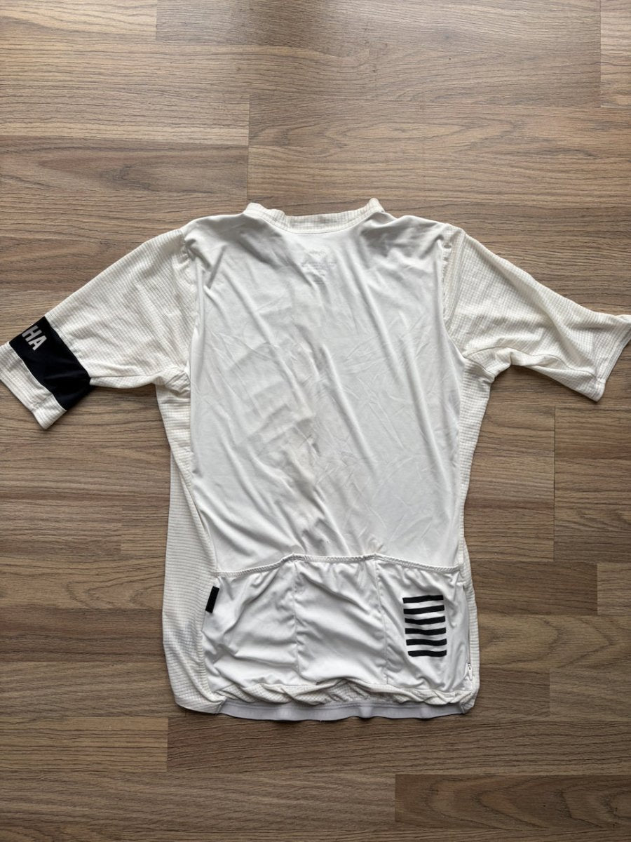Rapha Flyweight Pro Team II Men's Jersey - M - White - Very Good Condition - Pedalling Wears