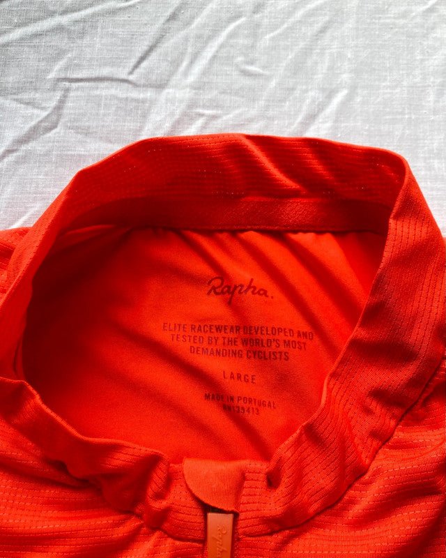 Rapha Lightweight Pro Team Men's Jersey - L - Orange - Excellent Condition - Pedalling Wears