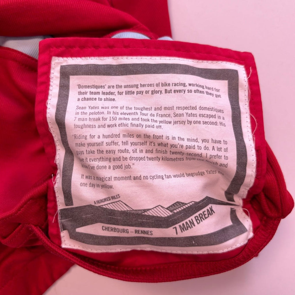 Rapha Men’s "7 Man Break" Merino Jersey – M – Red – Very Good Used Condition - Pedalling Wears