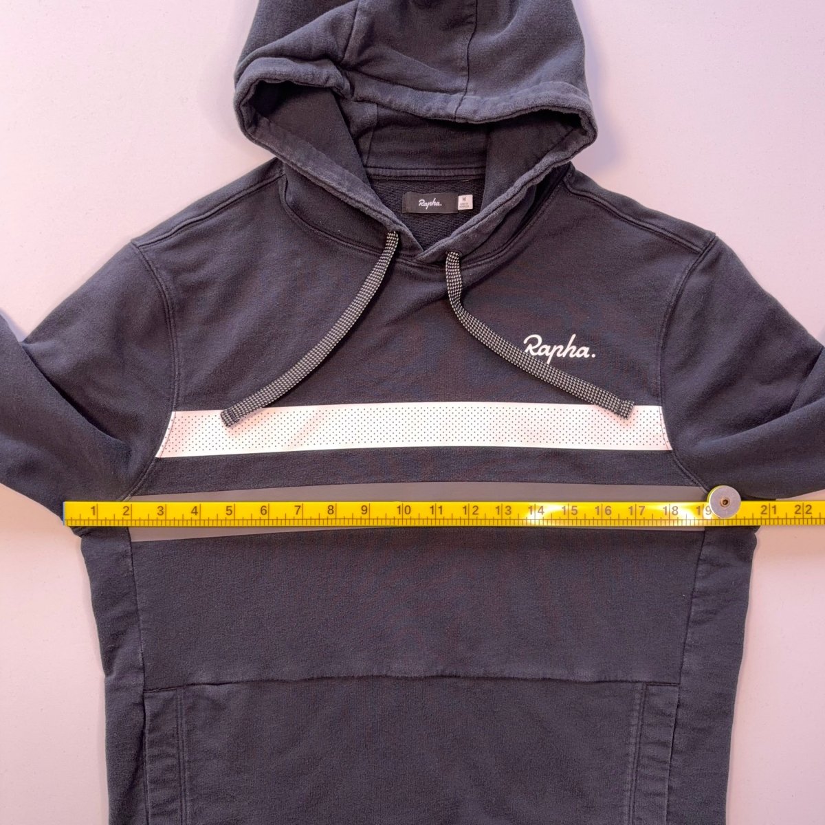 Rapha Men's Brevet Hoodie - M - Black - Very Good Used Condition - Pedalling Wears