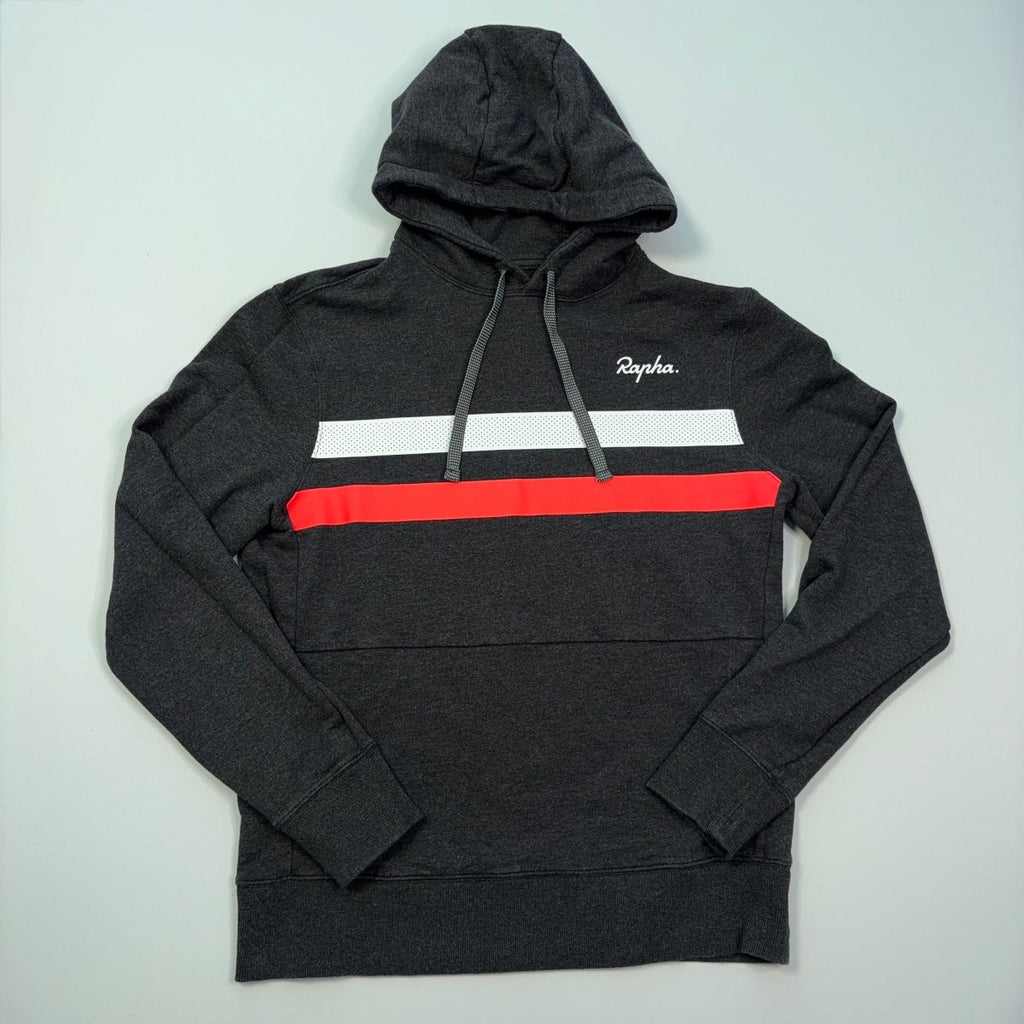 Rapha Men’s Brevet Hoodie - M - Dark Grey - Very Good Used Condition - Pedalling Wears