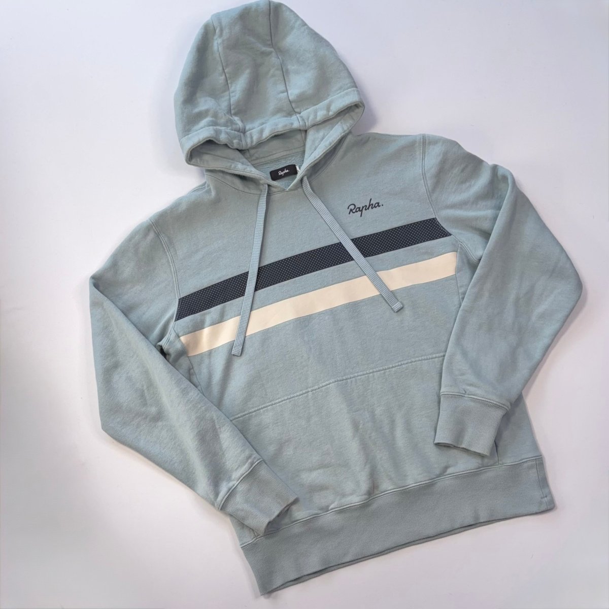 Rapha Men’s Brevet Hoodie - M - Light Blue - Very Good Used Condition - Pedalling Wears