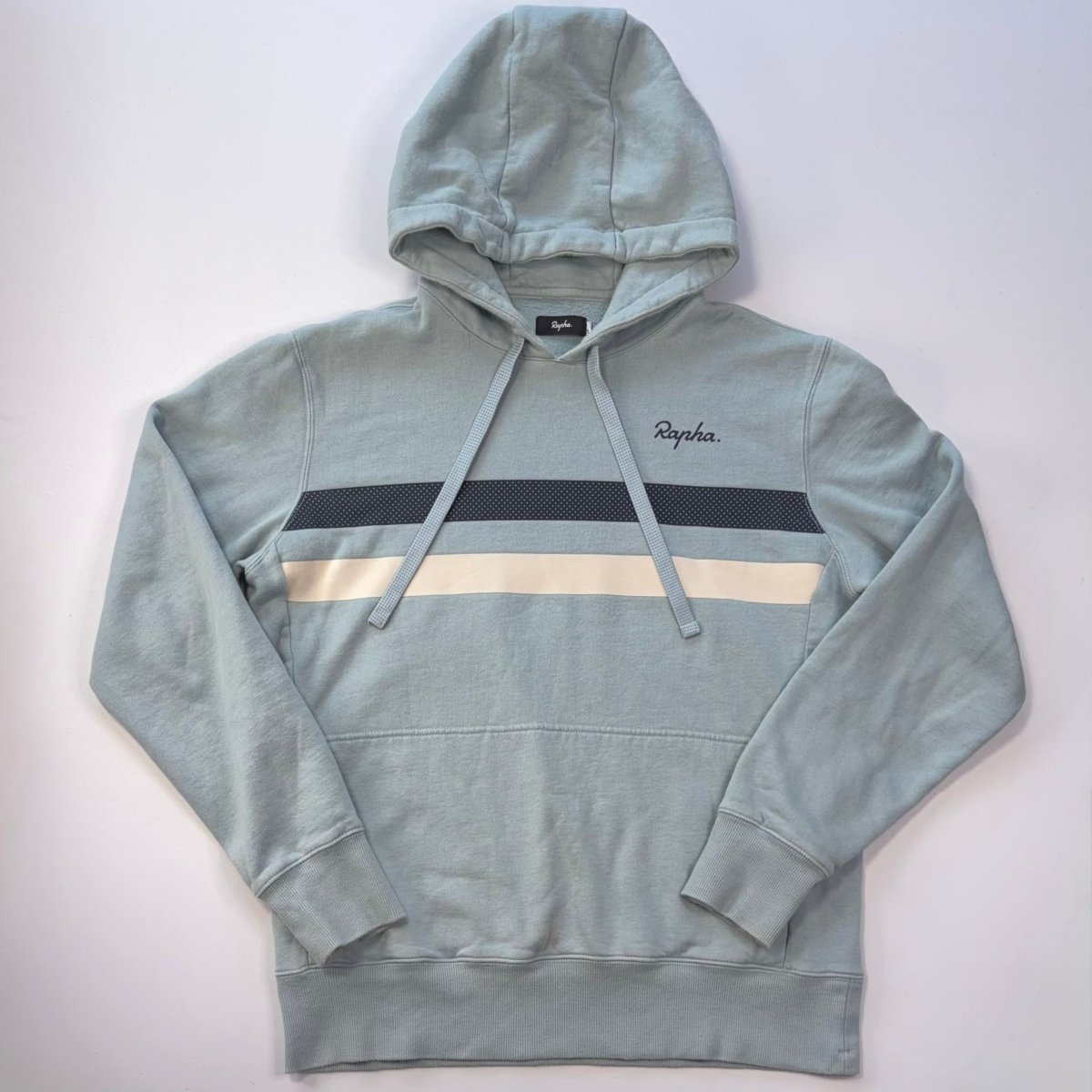 Rapha Men’s Brevet Hoodie - M - Light Blue - Very Good Used Condition - Pedalling Wears