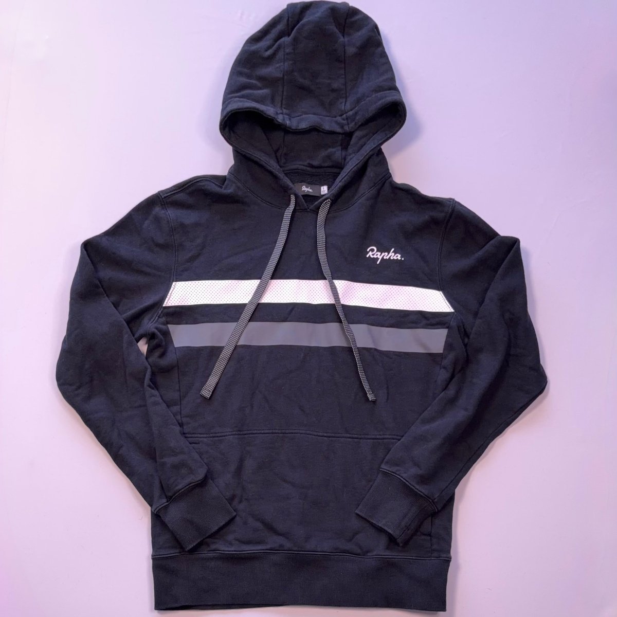 Rapha Men’s Brevet Hoodie - S - Black - Very Good Used Condition - Pedalling Wears