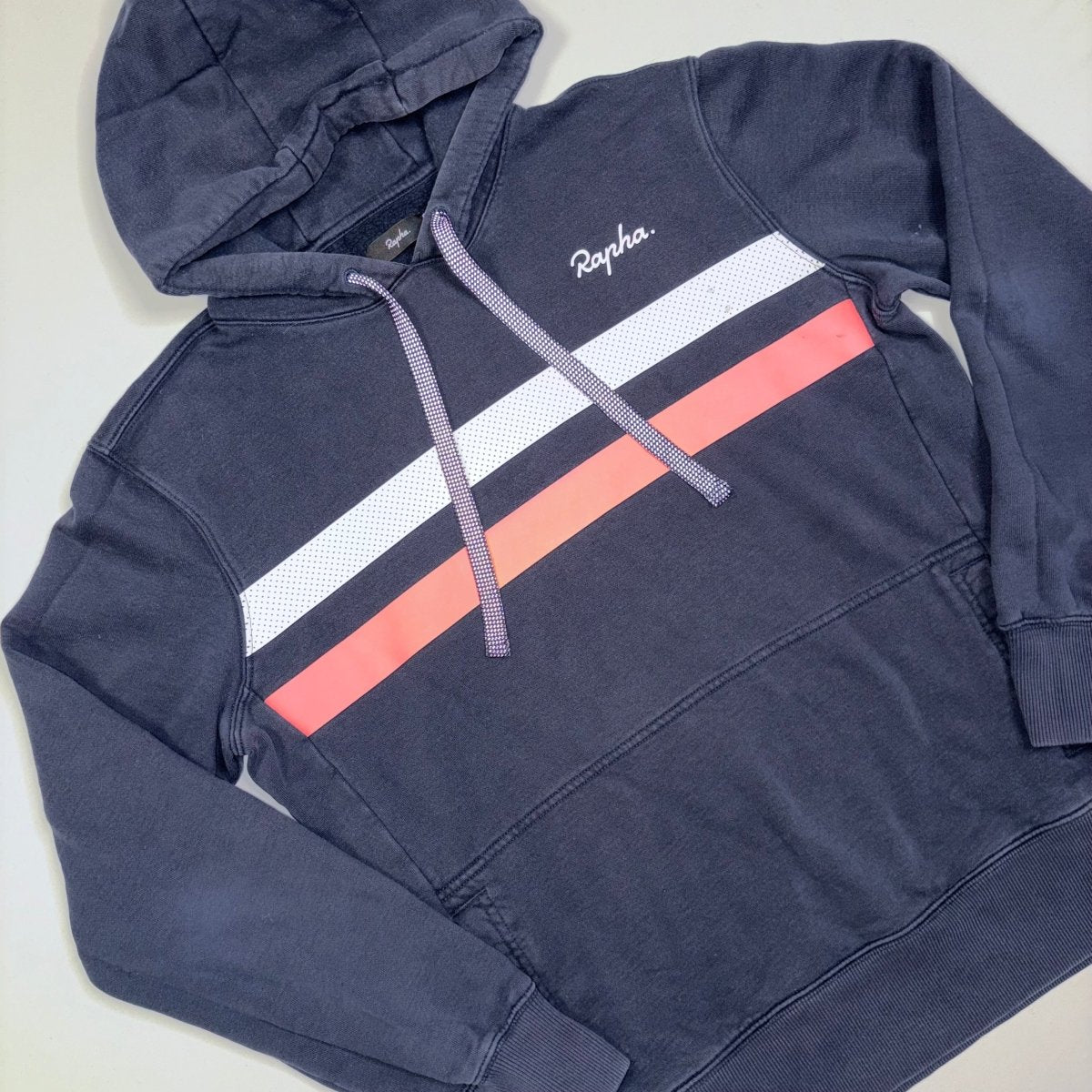 Rapha Men's Brevet Hoodie - S - Navy - Good Used Condition - Pedalling Wears