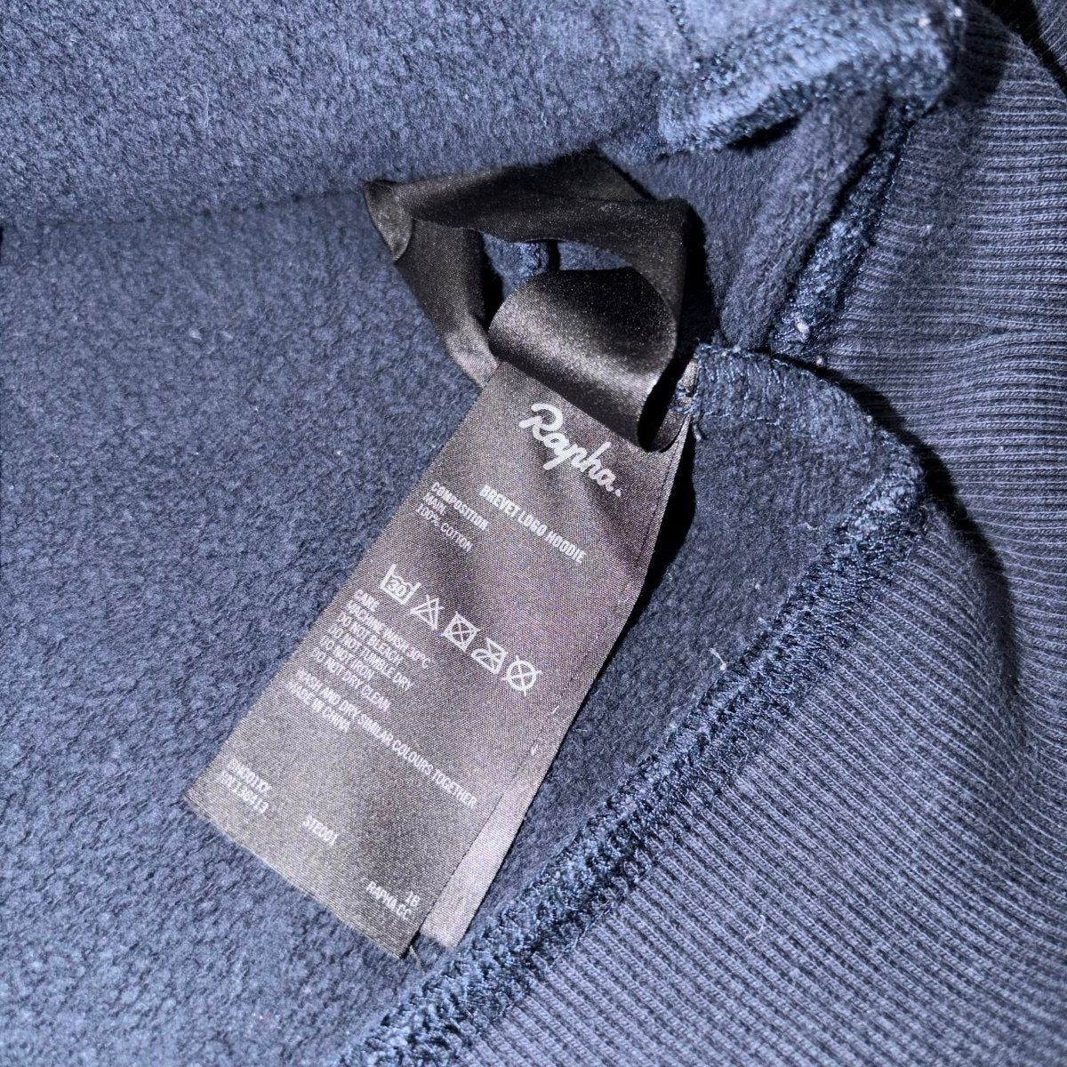 Rapha Men's Brevet Hoodie - S - Navy - Good Used Condition - Pedalling Wears