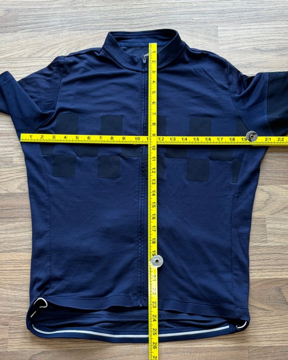 Rapha Men's Club Check Jersey - L - Navy - Very Good Condition - Pedalling Wears