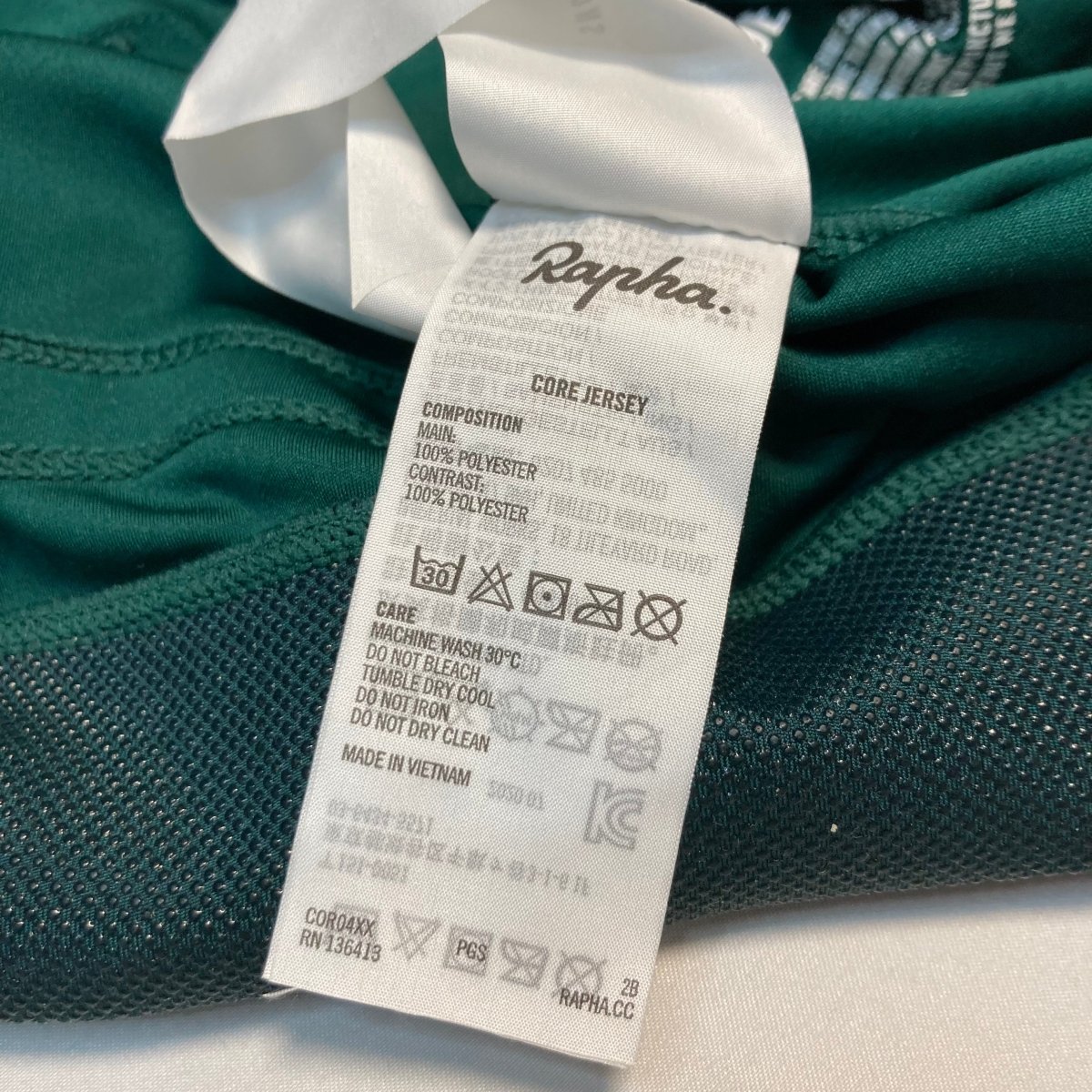 Rapha Men's Core Jersey - M - Dark Green - Excellent Used Condition - Pedalling Wears