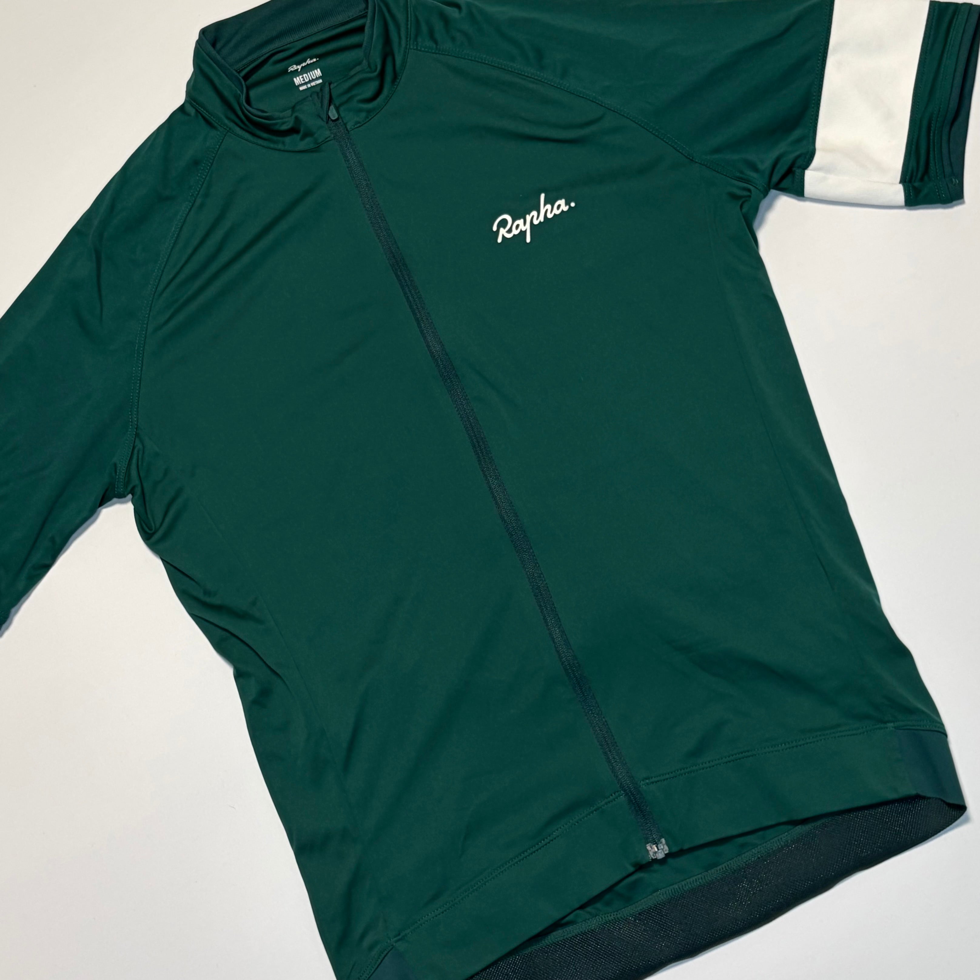 Rapha Men's Core Jersey - M - Dark Green - Excellent Used Condition - Pedalling Wears