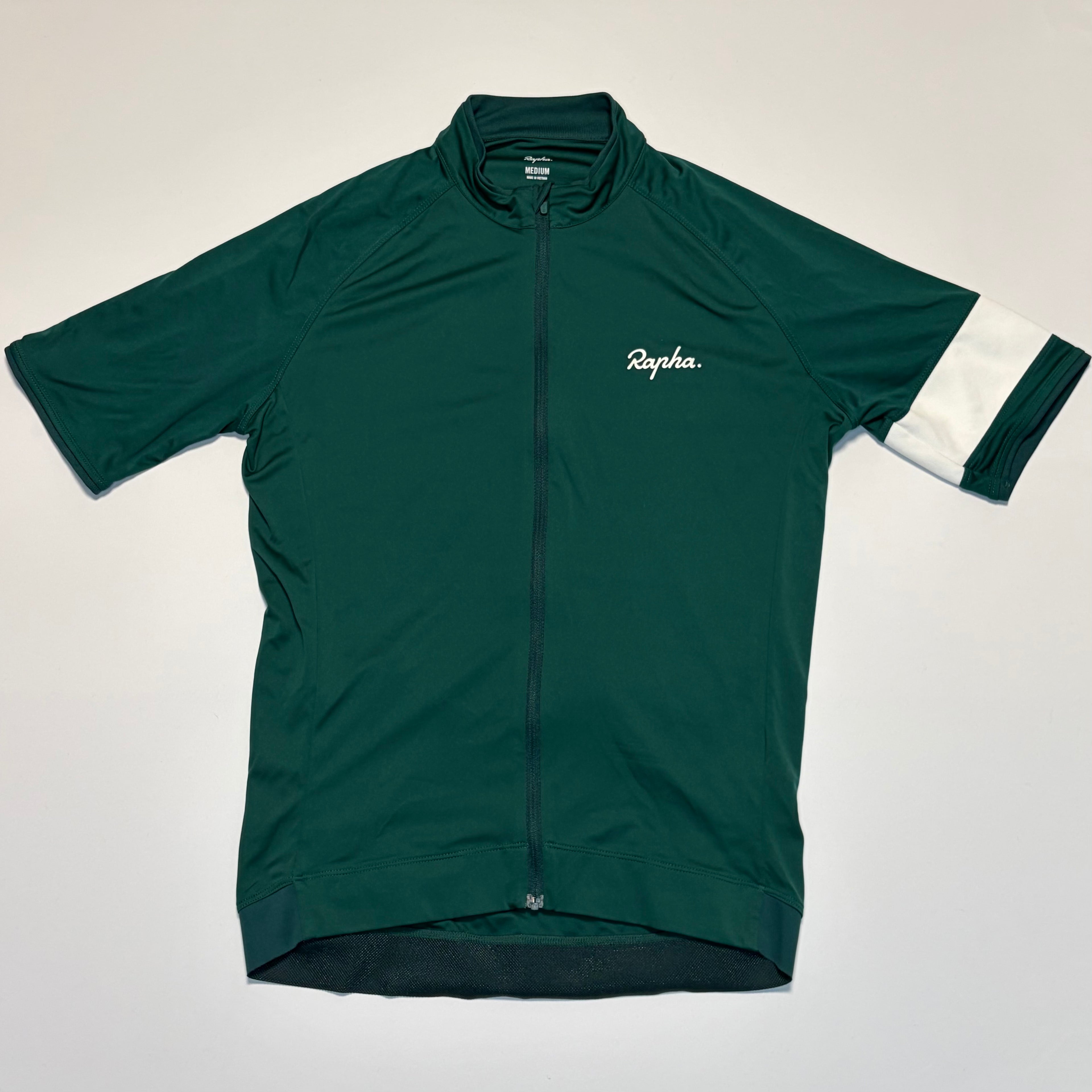 Rapha Men's Core Jersey - M - Dark Green - Excellent Used Condition - Pedalling Wears