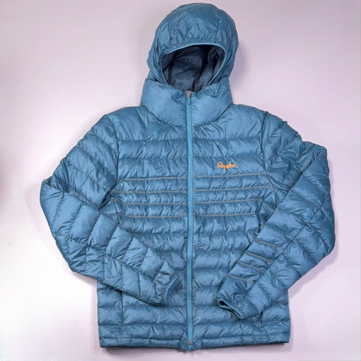Rapha Men’s Explore Down Jacket - M - Teal - Excellent Used Condition - Pedalling Wears