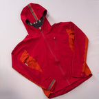 Rapha Men’s Hooded Rain Jacket - S - Red / Orange - Excellent Used Condition - Pedalling Wears