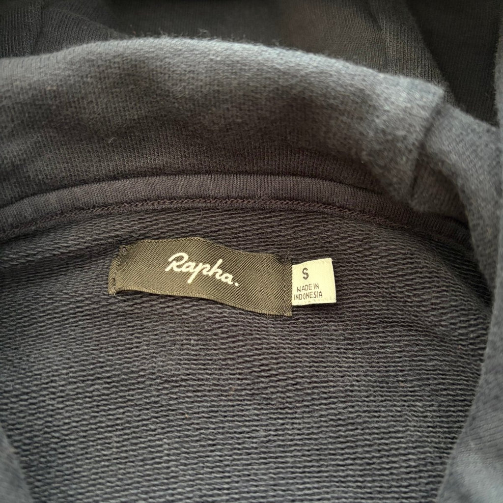 Rapha Men's Logo Pullover Hoodie - S - Navy / Pink - Very Good Used Condition - Pedalling Wears