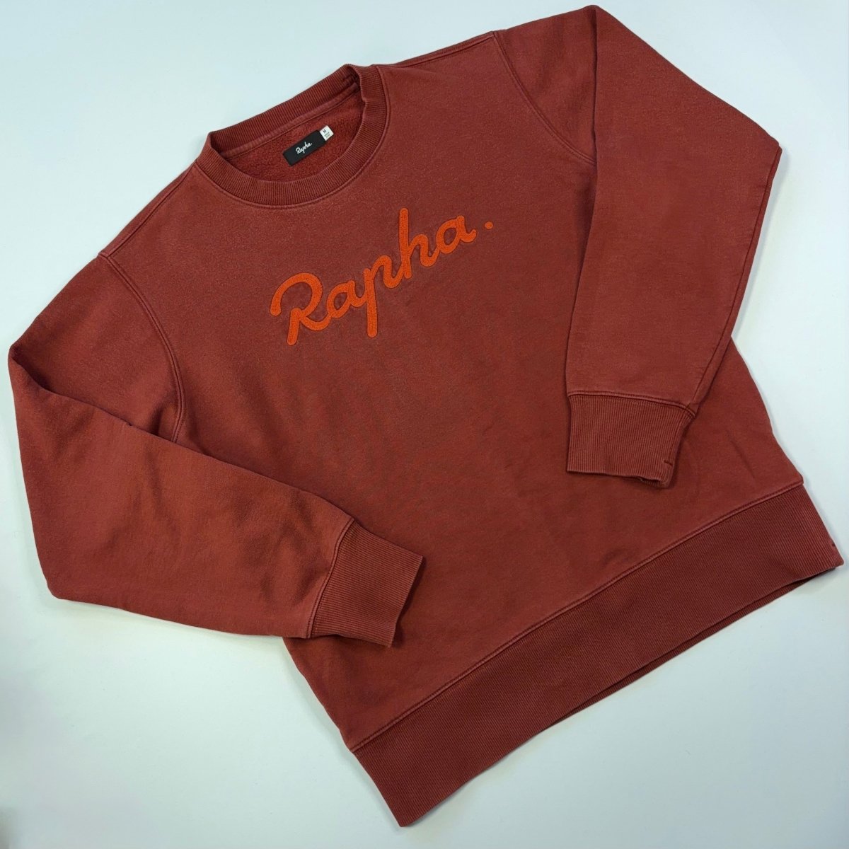 Rapha Men’s Logo Sweatshirt - M - Burgundy - Good Used Condition - Pedalling Wears