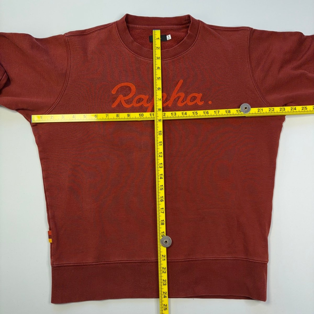 Rapha Men’s Logo Sweatshirt - M - Burgundy - Good Used Condition - Pedalling Wears