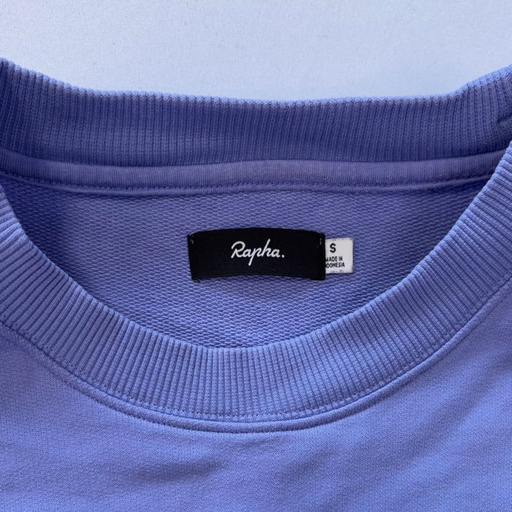 Rapha Men’s Logo Sweatshirt - S - Lilac - Very Good Used Condition - Pedalling Wears