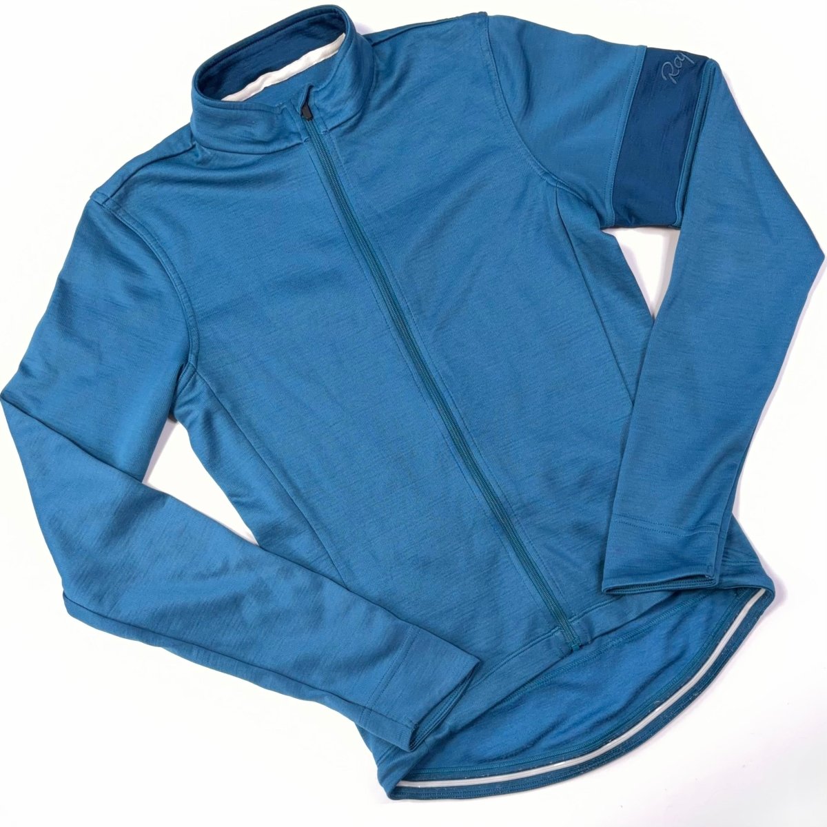 Rapha Men’s Long Sleeve Jersey – XS – Petrol Blue – Very Good Used Condition - Pedalling Wears