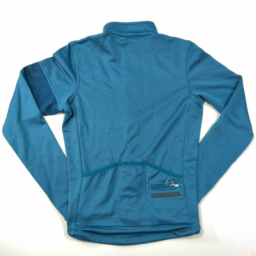 Rapha Men’s Long Sleeve Jersey – XS – Petrol Blue – Very Good Used Condition - Pedalling Wears