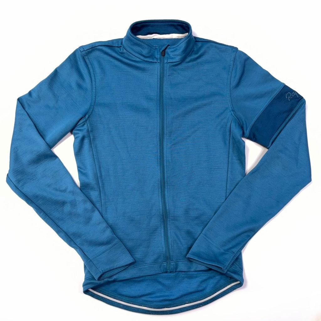 Rapha Men’s Long Sleeve Jersey – XS – Petrol Blue – Very Good Used Condition - Pedalling Wears