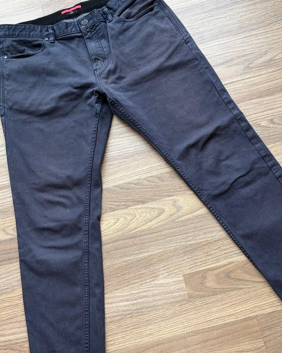 Rapha Men's Premium Denim Slim Cycling Jeans - W36 L32 - Dark Grey - Excellent Condition - Pedalling Wears