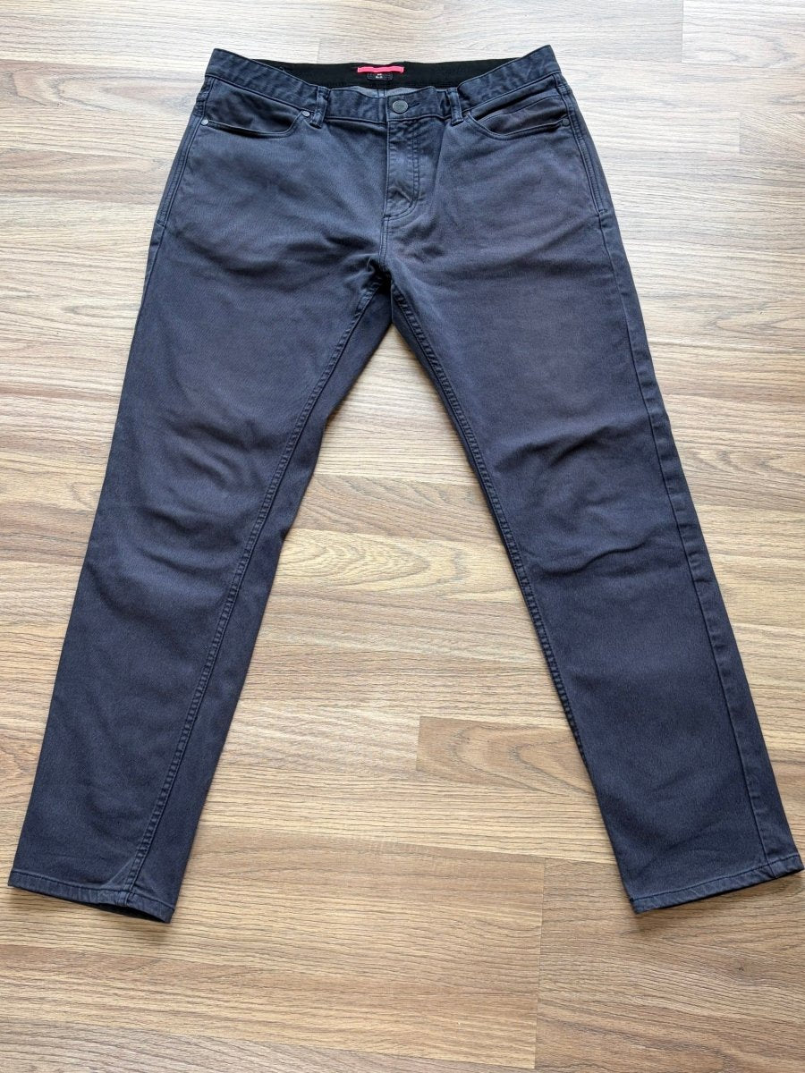 Rapha Men's Premium Denim Slim Cycling Jeans - W36 L32 - Dark Grey - Excellent Condition - Pedalling Wears