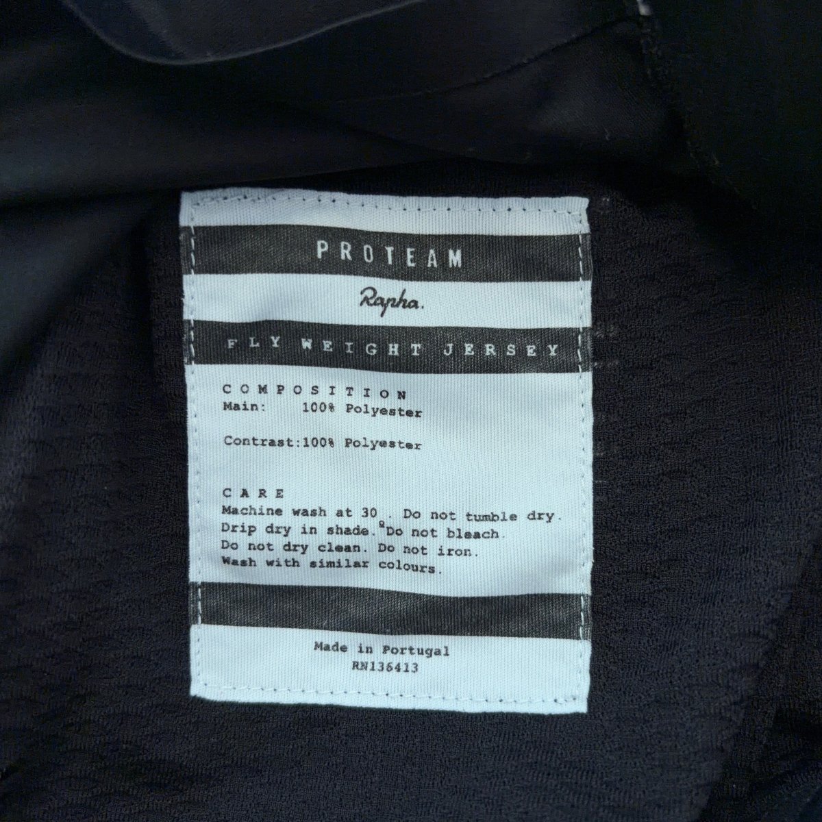 Rapha Men’s Pro Team Flyweight Jersey - M - Black - Excellent Used Condition - Pedalling Wears