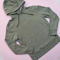 Rapha Men's Script Logo Hoodie - M - Olive Green - Very Good Used Condition - Pedalling Wears