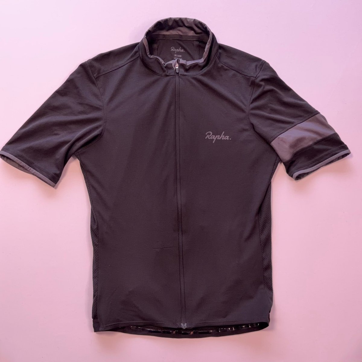 Rapha Men’s Super Lightweight Jersey - M - Black - Good Used Condition - Pedalling Wears