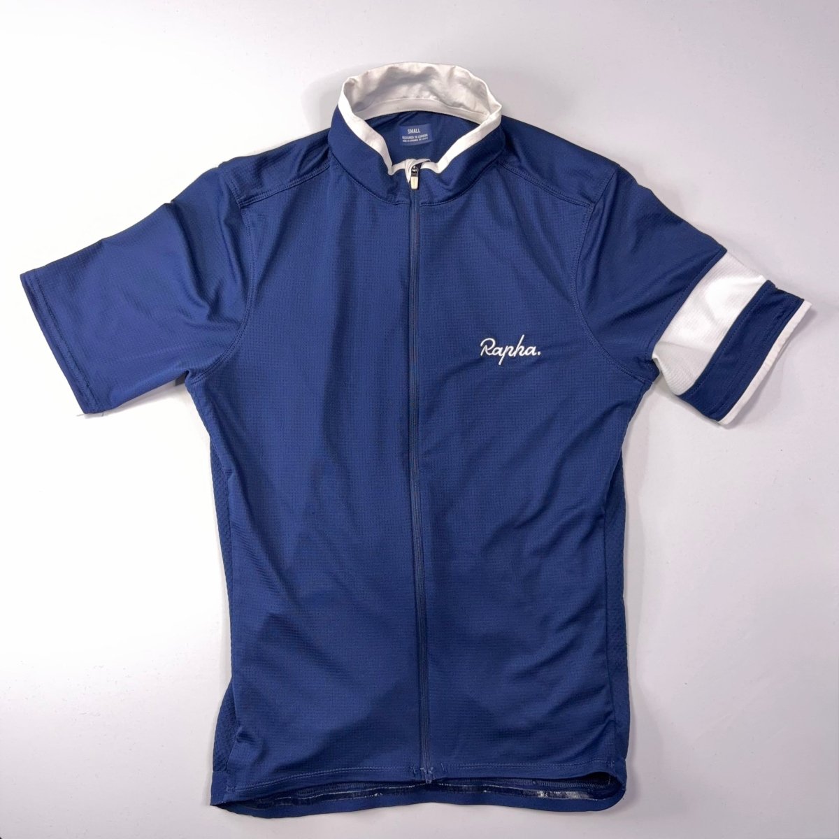 Rapha Men’s Super Lightweight Jersey - S - Navy - Good Used Condition - Pedalling Wears