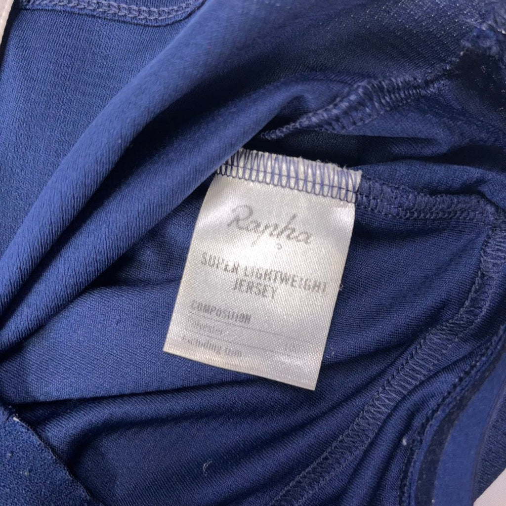 Rapha Men’s Super Lightweight Jersey - S - Navy - Good Used Condition - Pedalling Wears