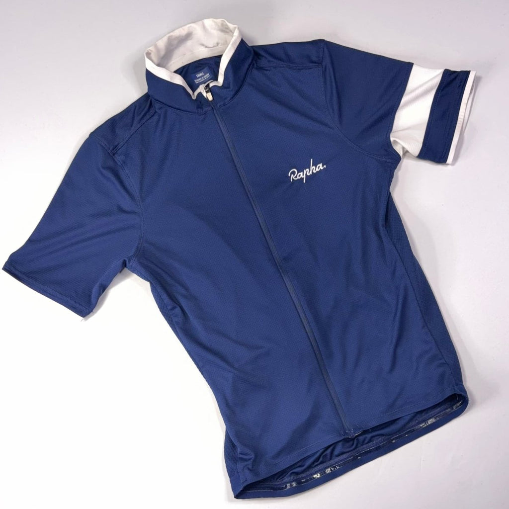 Rapha Men’s Super Lightweight Jersey - S - Navy - Good Used Condition - Pedalling Wears