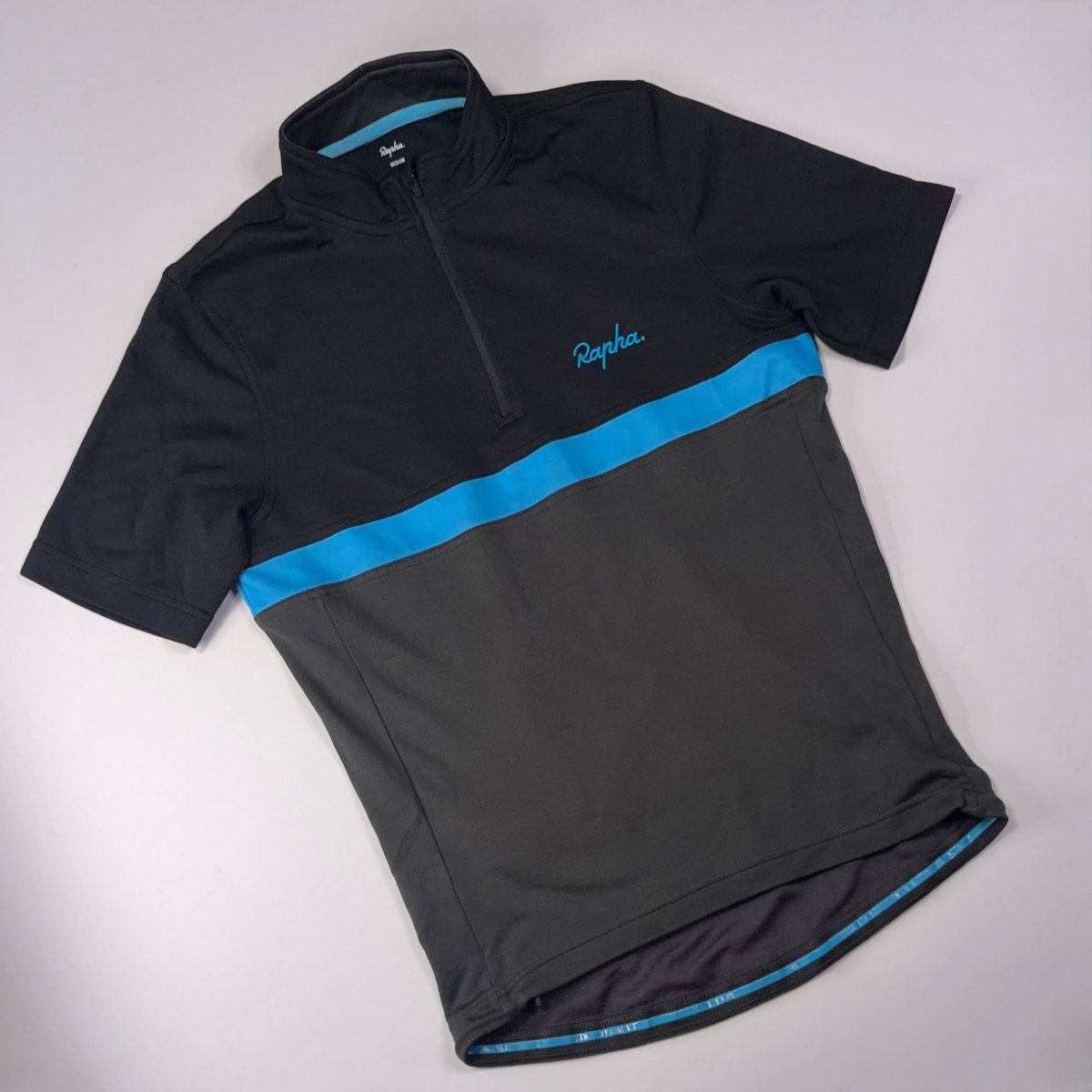 Rapha Men’s Team Sky Club Jersey - M - Black / Grey - Excellent Used Condition - Pedalling Wears